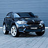 Дитячий електромобіль на акумуляторі BMW X6M з пультом радіокерування 3-8 років чорний JJ2168, фото 10