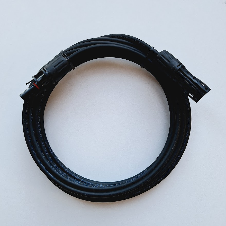 Кабель подовжувач для сонячних панелей довжина 5м кабель солар 6мм2 MC-4 Premium