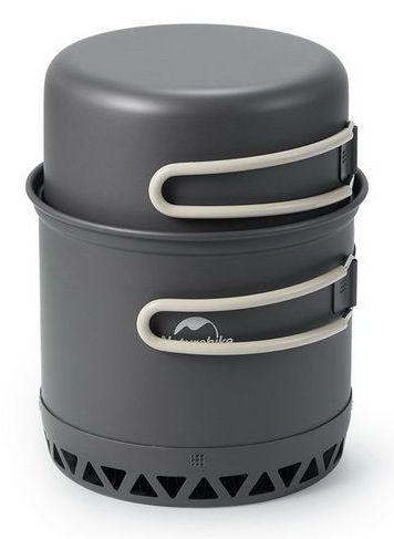 Набір туристичного алюмінієвого посуду Naturehike CNK2300CJ0002 (Grey), 1.2 л + 0.8 л