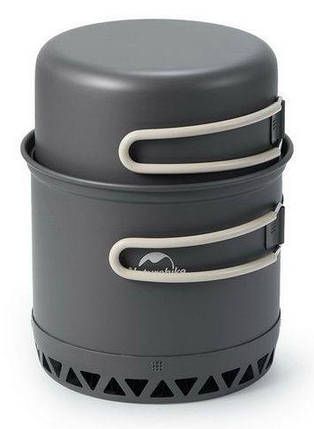 Набір туристичного алюмінієвого посуду Naturehike CNK2300CJ0002 (Grey), 1.2 л + 0.8 л, фото 1