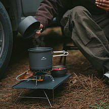 Набір туристичного алюмінієвого посуду Naturehike CNK2300CJ0002 (Grey), 1.2 л + 0.8 л, фото 3