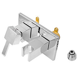 Змішувач для біде настінний Ango LT 062101 врізний з тримачем для лійки хром латунь Brass 62