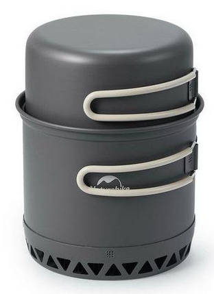Набір туристичного алюмінієвого посуду Naturehike CNK2300CJ0002 (Grey), 1.8 л, фото 1