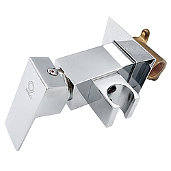 Змішувач для біде настінний Ango LT 072301 врізний з тримачем для лійки хром латунь Brass 62