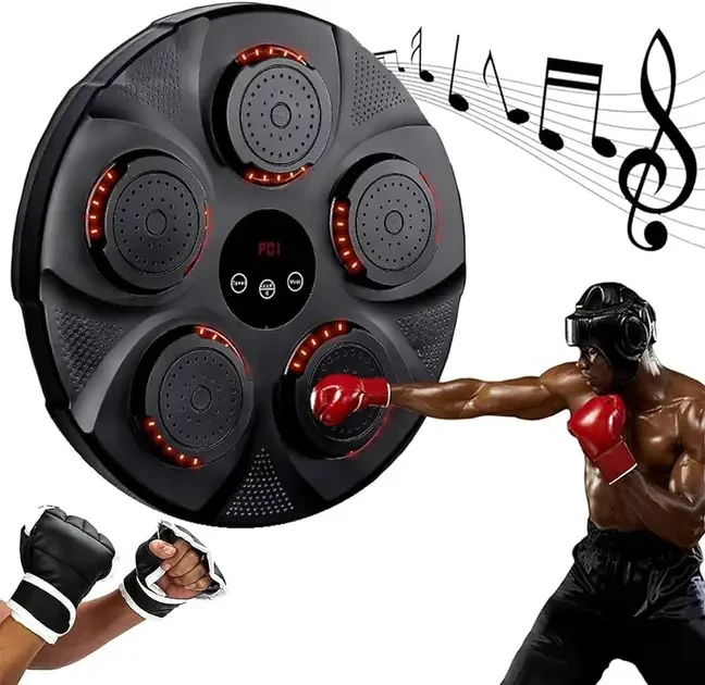 Музична мішень для боксу Intelligent Music Boxing Target. Настінний тренажер мішень для боксу на стінах