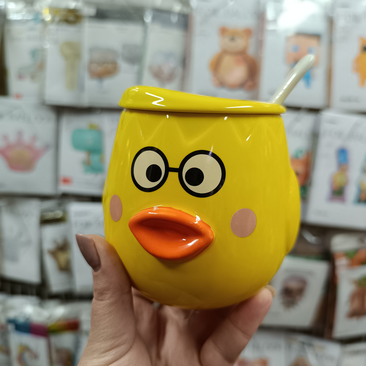 Керамічна чашка "Ducky Face" жовта