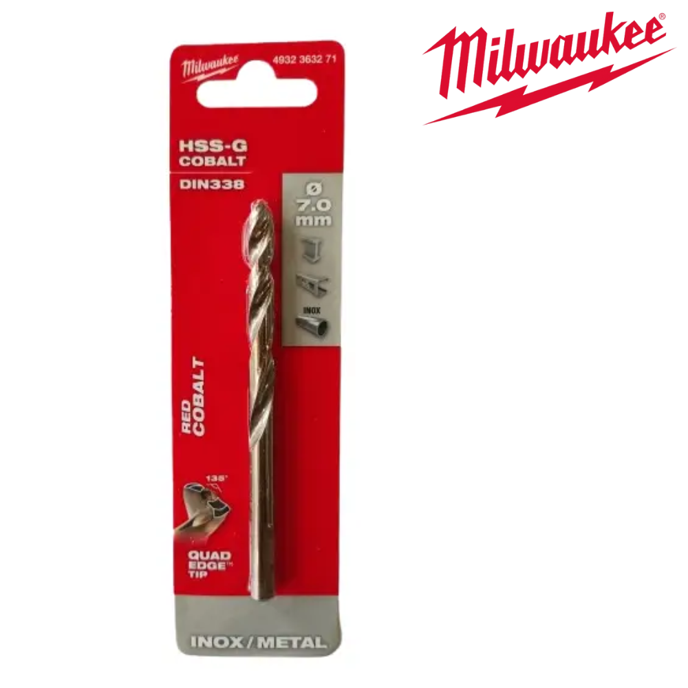 Свердло для металу Milwaukee HSS-Co DIN338 7,0 мм (уп-1 шт.)