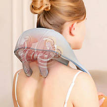 Вібраційно ударний масажер для шиї та плечей із підігрівом Massager Shoulder Neck SF-L9, фото 6