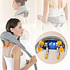 Вібраційно ударний масажер для шиї та плечей із підігрівом Massager Shoulder Neck SF-L9, фото 8
