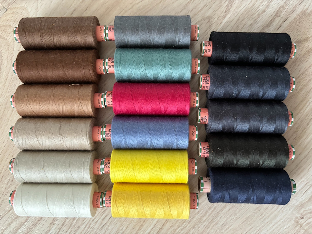 Нитки Amann Saba  150/1000м набір 17шт, фото 1