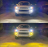 Міні LED ЛАМПА двокольорова H8 H11 H9 OPRAH світлодіодні протитуманні фари Вузький діод Правильний промінь світла 1шт, фото 9