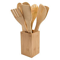 Набір кухонного приладдя Supretto бамбуковий 9 шт. (9166)