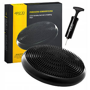 Балансувальна подушка-диск 4FIZJO PRO+ 33 см (сенсомоторна) масажна 4FJ0021 Black Poland
