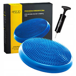 Балансувальна подушка-диск 4FIZJO PRO+ 33 см (сенсомоторна) масажна 4FJ0022 Blue Poland