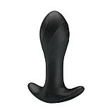Анальна пробка - Pretty Love Anal Plug Massager Black, фото 3