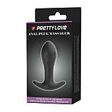 Анальна пробка - Pretty Love Anal Plug Massager Black, фото 6
