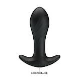 Анальна пробка - Pretty Love Anal Plug Massager Black, фото 8