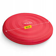 Балансувальна подушка-диск 4FIZJO MED+ 33 см (сенсомоторна) масажна 4FJ0052 Red Poland, фото 4