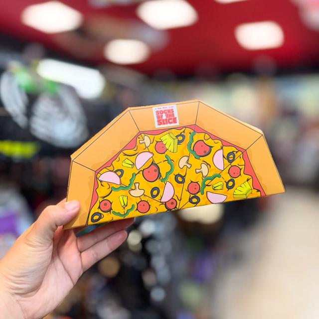 Шуточные подарки  Подарки-приколы  Набор креативних носков  коробка НОСКОВ ПИЦЦА  Pizza Socks  Подарочные носки в виде пиццы  Носки с принтом пиццы