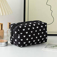 Стильна косметичка з принтом (та білою підкладкою). Розмір 15.5*8.5*9.5 см