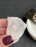 Рожевий кварц необроблений камінь натуральний кварц кристал кварцу 46*33*20 мм, фото 8
