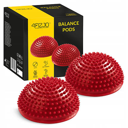 Напівсфера масажна балансувальна (масажер для ніг, стоп) 4FIZJO Balance Pad 16 см 4FJ0109 Red Poland, фото 1