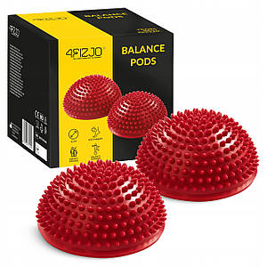 Напівсфера масажна балансувальна (масажер для ніг, стоп) 4FIZJO Balance Pad 16 см 4FJ0109 Red Poland