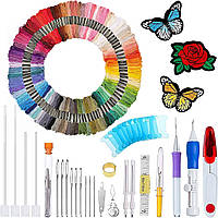 Муліне набір нитки для вишивання хрестиком набір ниток муліне пристосування для вишивання набір 137 одиниць