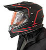 Мотошолом крос-ендуро Forsage Moto з Візором + вмонтовані затемнені окуляри (035), фото 8