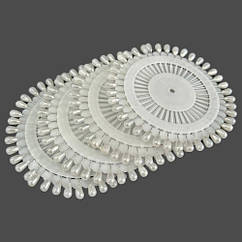 Кравецькі булавки з кулькою 4 см 40 шт/пластина БІЛІ