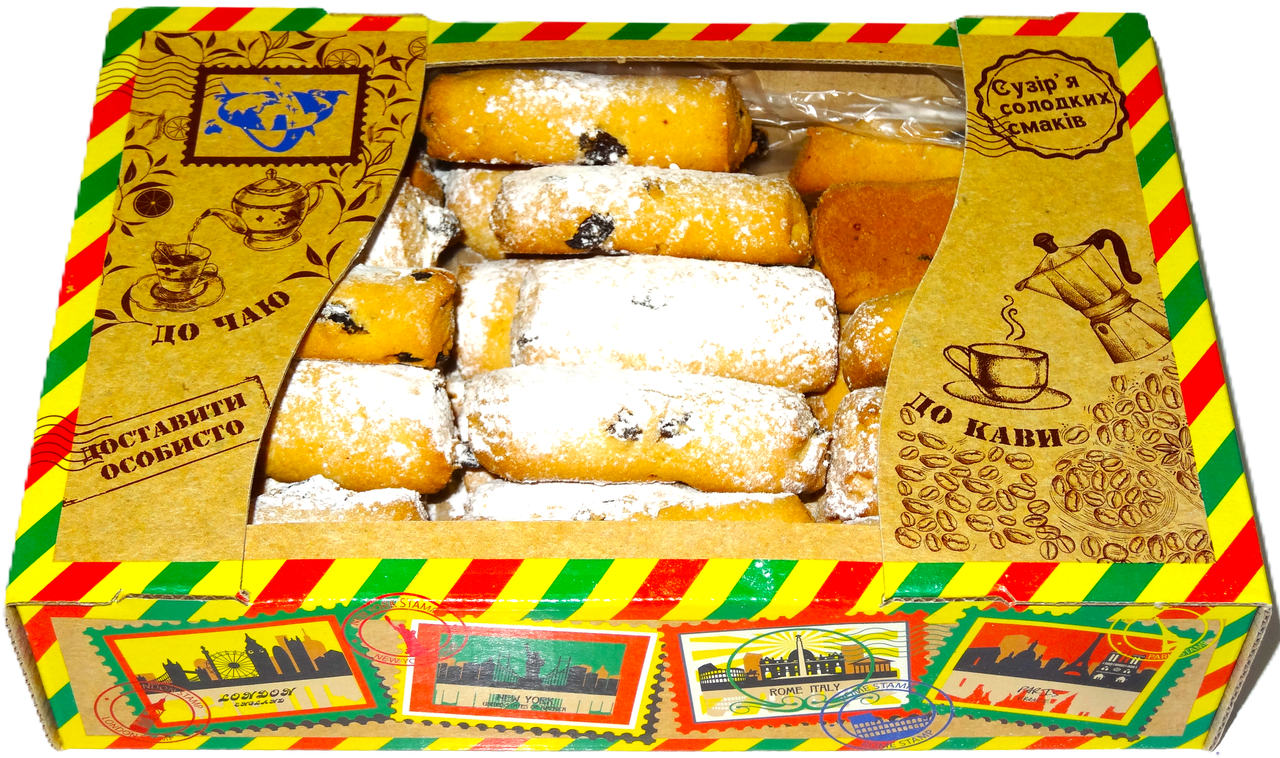 Печиво ПОЛІНЦЯ З РОДЗИНКАМИ Light (уп. 0,5 кг), фото 1