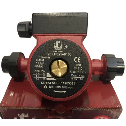 Насос циркуляційний 0,065кВт 4,7м 55л/хв 180мм + гайка LPS 25-4S/180 Lider