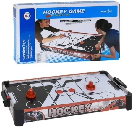 Аерохокей настільний А 0028-1 на батарейках, в коробці, фото 1