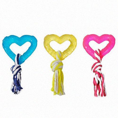 Іграшка для собак, TPR-гума Flamingo Good4Fun Hart With Rope ФЛАМІНГО ГУД ФО ФАН СЕРЦЕ З МОТУЗКОЮ