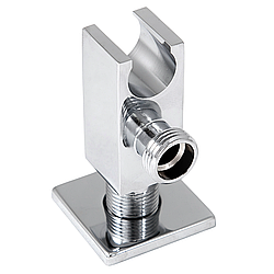 Тримач для лійки для біде прохідний Ango PJ010101 квадратний 1/2 дюйма хром латунь Brass 62