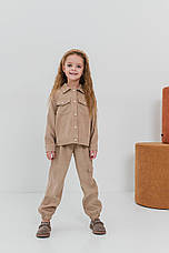 Костюм брючний для дівчинки вельвет Каміла, на зріст 92-116р., фото 5