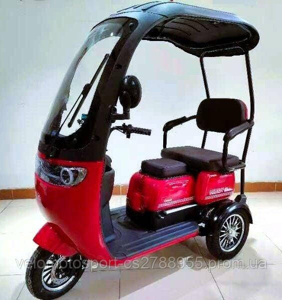 Електричний трицикл Corso «Handy» HD-81274 (1) +1 ЯЩИК АКУМ., двигун 800W, акумулятор 72V/20Ah, колеса 300-10,