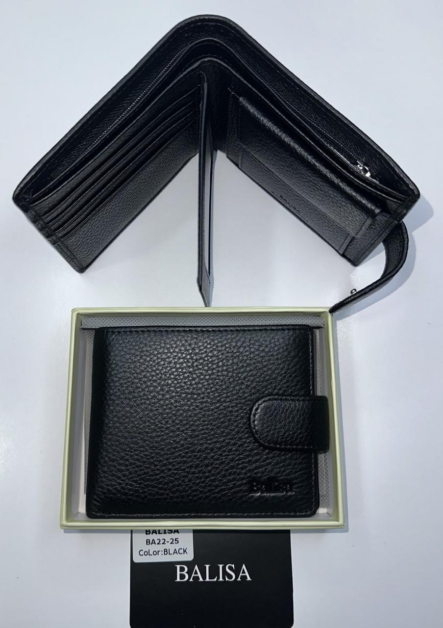 Чоловіче шкіряне портмоне Balisa 22-25 black.Купити чоловічі гаманці гуртом і в роздріб в Україні., фото 1