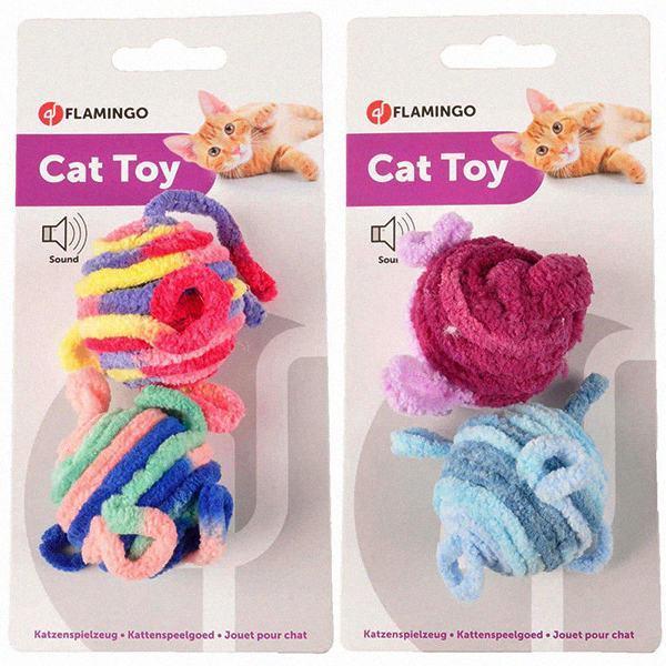 Іграшка для котів Flamingo Woolen Balls ФЛАМІНГО ВОВНЯНИ М’ЯЧІ