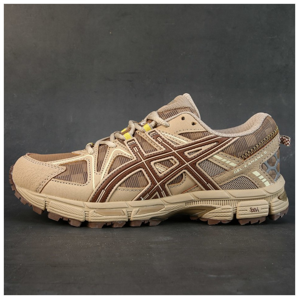 Чоловічі / жіночі кросівки Asics Gel-Kahana 8 Brown 1011B841‑200 Beige, коричневі асікс гель кахана 8