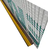 Профіль віконний 9/3 мм КОРИЧНЕВИЙ з манжетою і склосіткою Valmiera 2,5м, фото 6