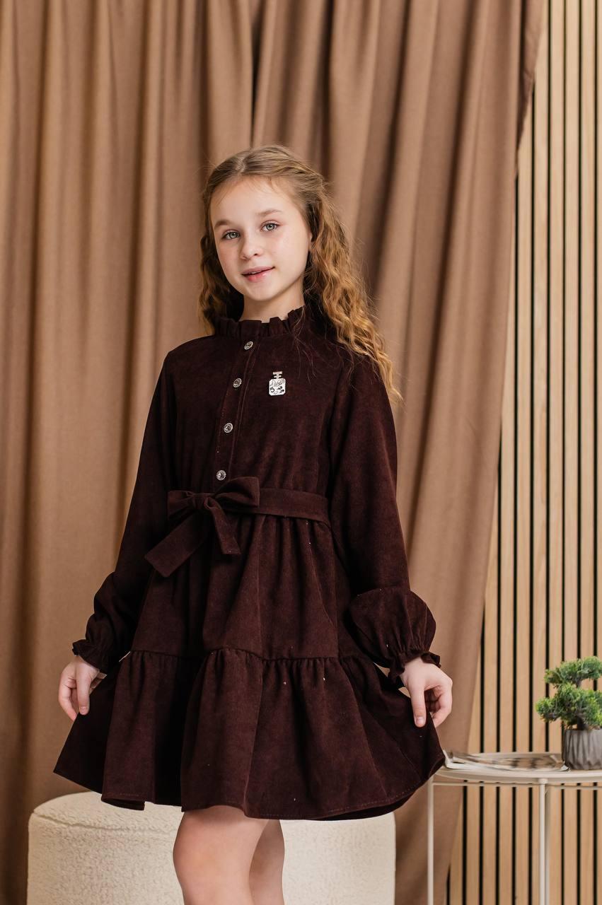 Сукня для дівчинки вельвет Шанель, розміри 122-146р.