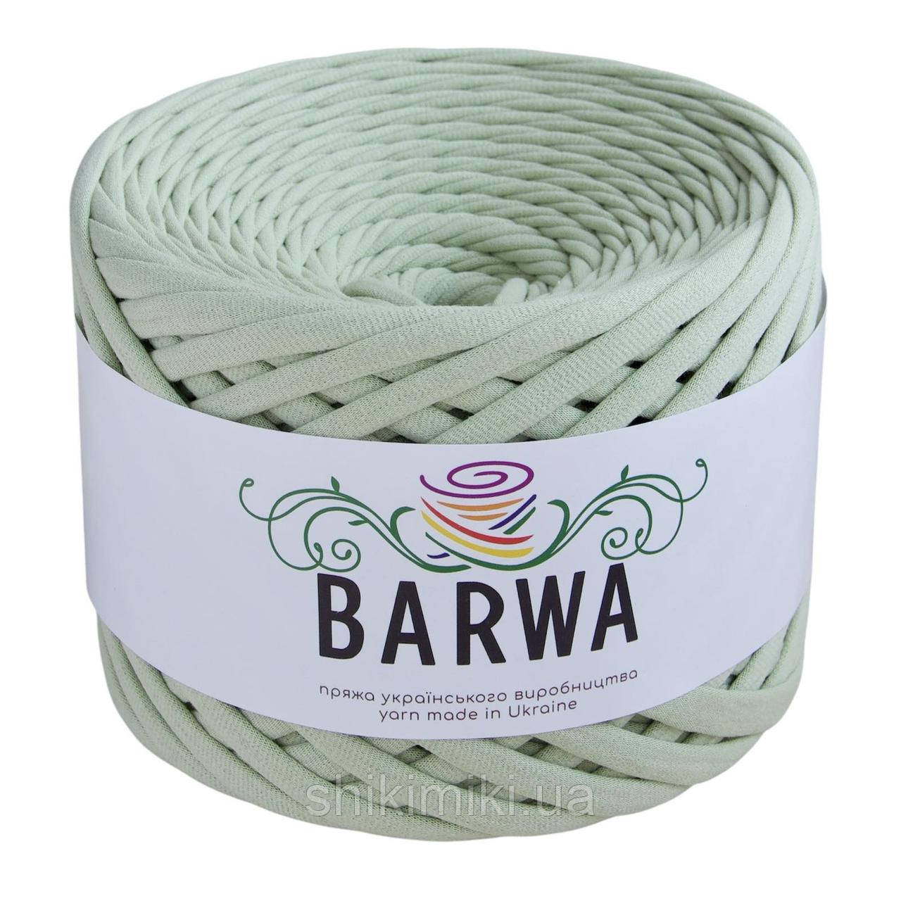 Пряжа трикотажна Barwa (7-9 мм / 50 м), колір Матча латте, фото 1