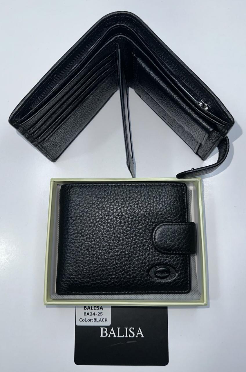 Чоловіче шкіряне портмоне Balisa 24-25 black.Купити чоловічі гаманці гуртом і в роздріб в Україні., фото 1