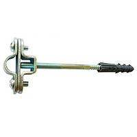 Тримач для змійки-приймання з дюбелем 200 mm сталевий гальванічно оцинкований 02/16/20 OC