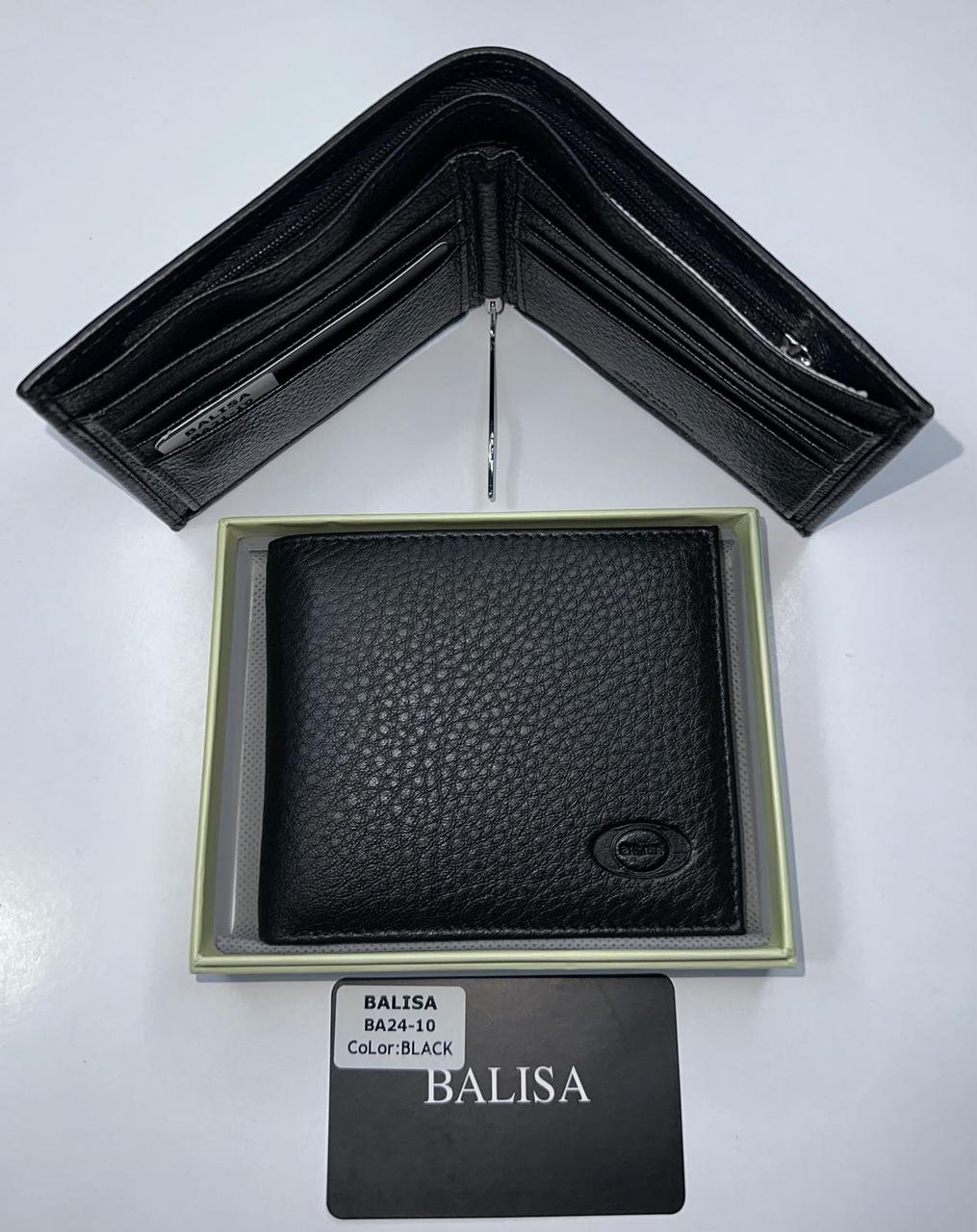 Чоловіче шкіряне портмоне Balisa 24-10 black.Купити чоловічі гаманці гуртом і в роздріб в Україні., фото 1
