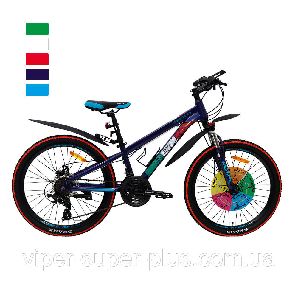Велосипед SPARK FORESTER (колеса - 24", сталева рама - 11") перемикачі SHIMANO, Жовтий