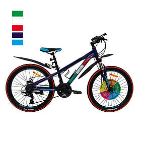 Велосипед SPARK FORESTER (колеса - 24", сталева рама - 11") перемикачі SHIMANO, Жовтий