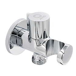 Тримач для лійки для біде прохідний Ango JF091 з краном 1/2 дюйма хром латунь Brass 62