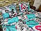 Двоспальний комплект (Бязь) "Париж з любов'ю"| Простирадло 200х220 см, фото 5